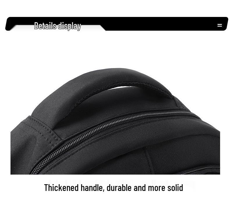 Large Capacity Korean Style Lightweight Laptop Backpack: Durable & Simple Design for Short-Distance Travel