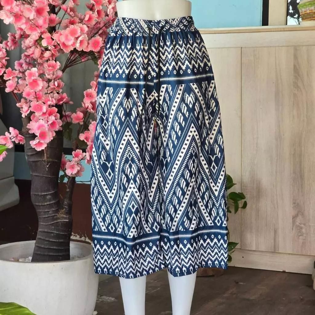 Long Loose Leg Elephant Pants Adjustable Elastic Waistband Strap Women Men Unisex Print Thailand Casual Streetwear Beach Summer Bohemian Retro Vintage