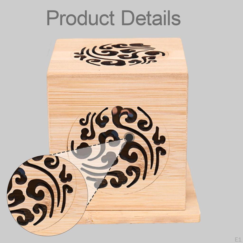 Incense Burner Case Hollow Decorative Gifts Holder Collection for Tea House Office Living