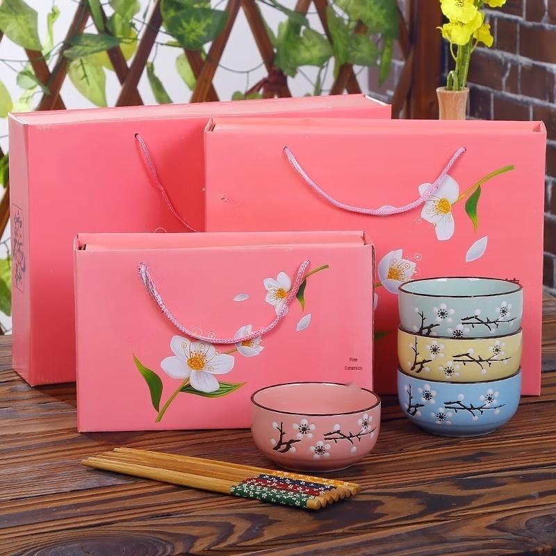 Blue & White Porcelain Dinnerware Gift Set