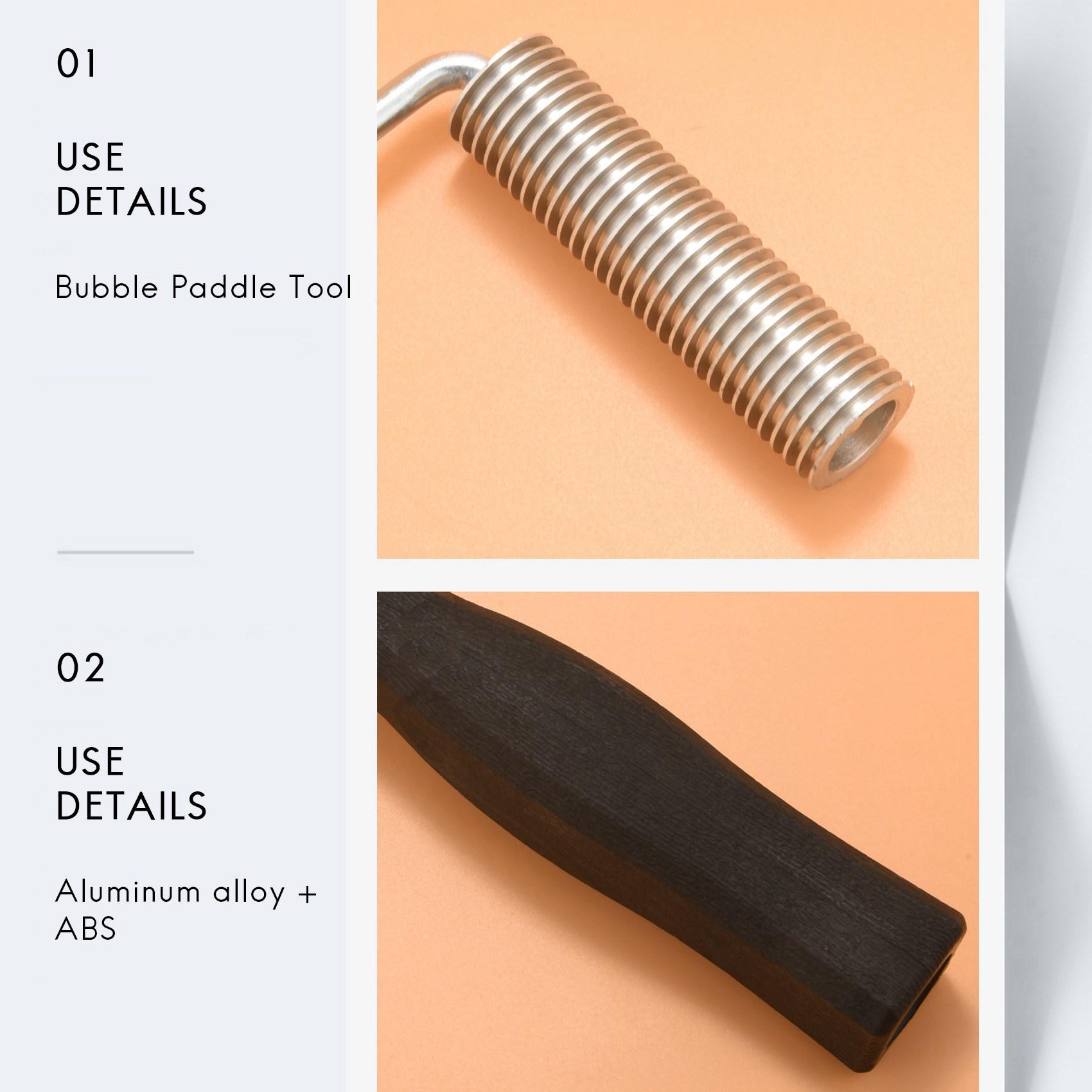 ABBY-6Pcs Fiberglass Roller Kit Bubble Paddle Tool Laminating Roller Kit For FRP Mould