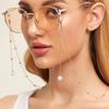 Imitationsperlen Quaste Sonnenbrillenkette Riemen Lanyards Metallperlen Kette Splicing Stil Kette Brillen Hängeseil Halter Kordel Lanyard