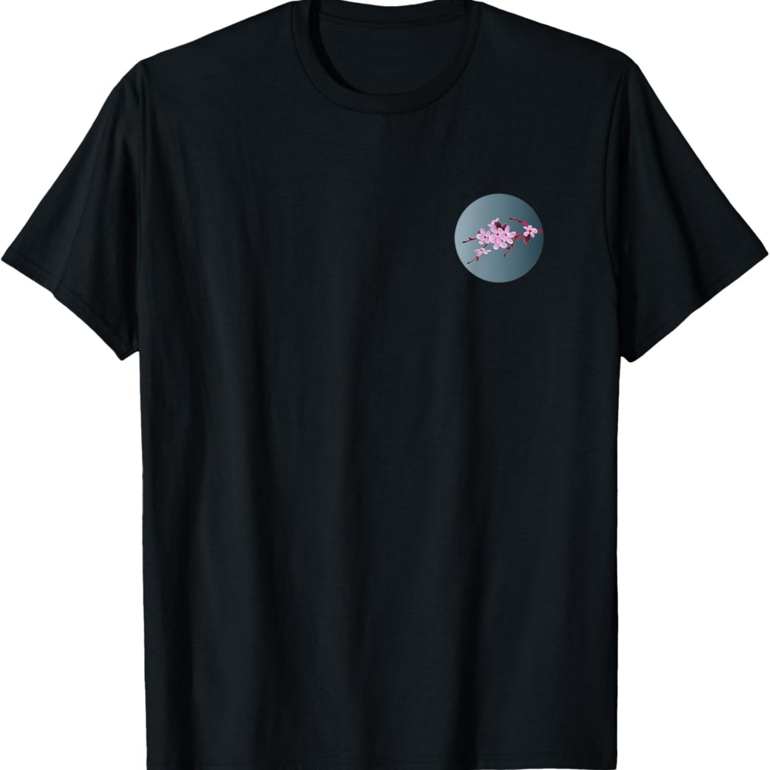 

Moonlight Sakura Cherry Blossom T-Shirt(1) S чёрный