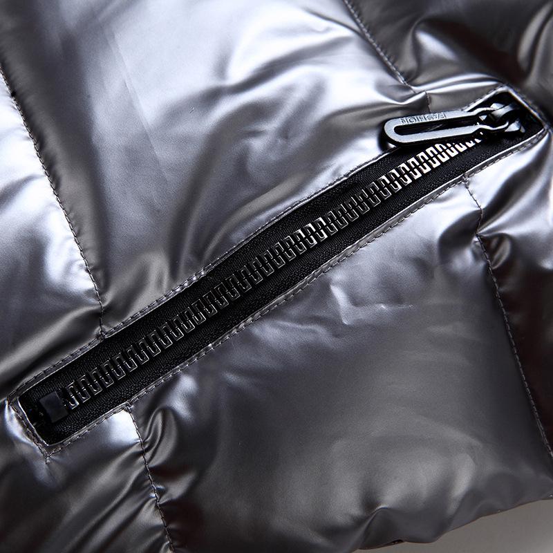 2024 Modische glänzende Baumwollweste für mittelgroße bis große Kinder & Partnerlook für Eltern und Kind Schuluniform Ärmellose Jacke