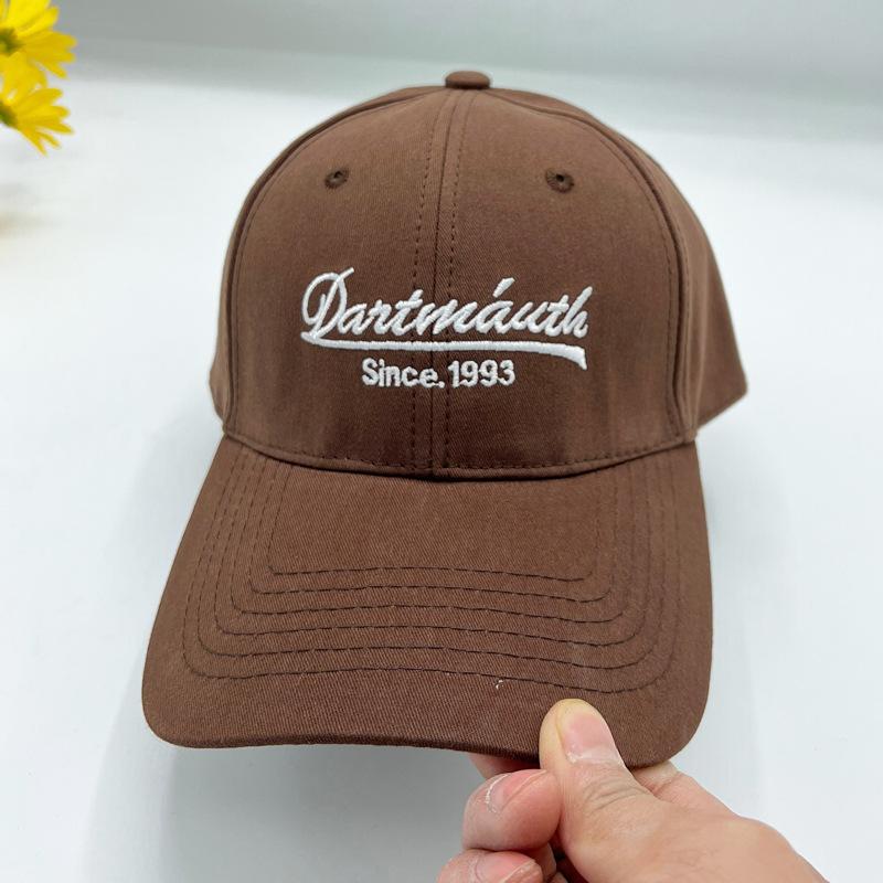 

New embroidered baseball cap high quality 65CM enlarged head circumference hat ins trendy Internet celebrity soft top cap Large size (60-65CM) темно-коричневого