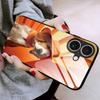 For iPhone 17 Case Anti Drop PC TPU Tempered Glass Pattern Printing Phone Back Cover