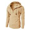 New men's sports fitness casual jacquard sweatshirt fleece cardigan hooded jacket