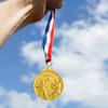 10Pcs Baseball Medals Metal Winner Medals with Neck Ribbon Competition Prize Medals Baseball Memorial Medal for Party Favors