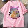 Lesben Pride T-Shirt Gay LGBTQ T-Shirt Lustige Katze Lesben Essen Was T-Shirt Casaul Baumwolle Kurzarm Rundhals T-Shirts Kleidung