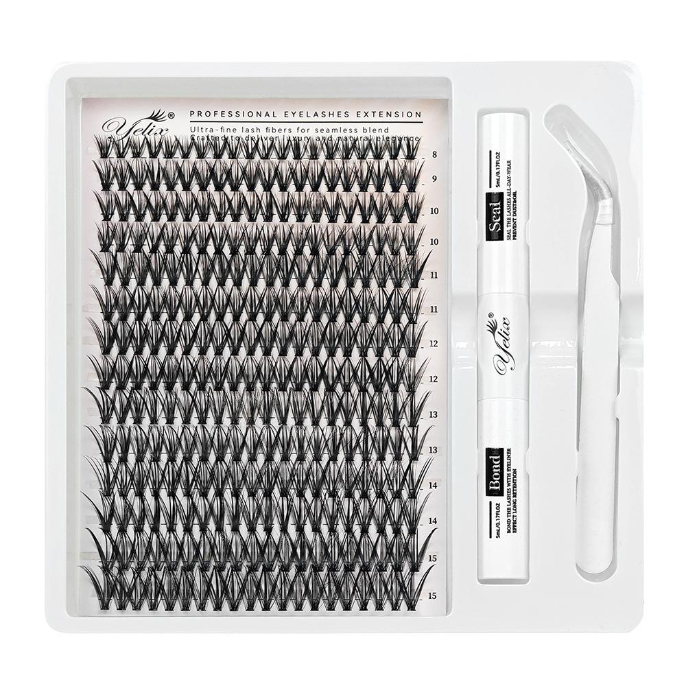 False Eyelash Book Glue Large Capacity Mixed Single Cluster Segmented 30D40D50D Hair