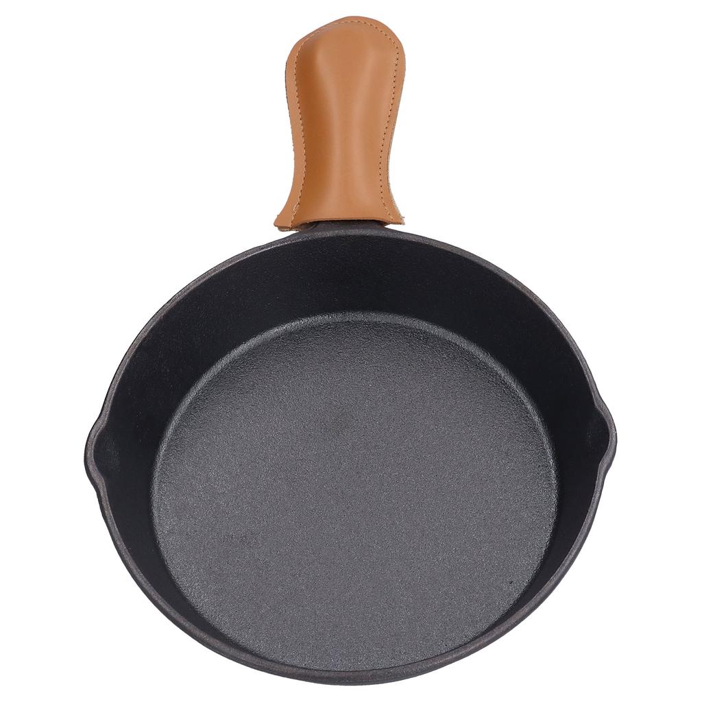 Cast Iron Skillets Healthy Easily Clean Wear Resistant Drop Proof Cast Iron Pan with Handle Cover Fo