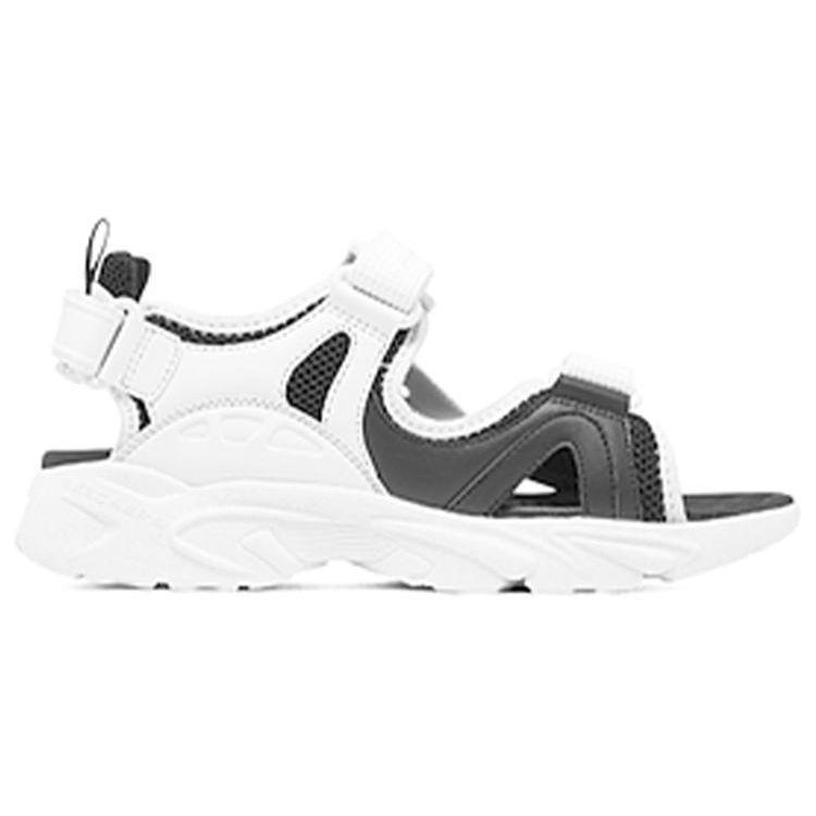Skechers Sandali Uomo Bianco Nero Mecha Sandali da Spiaggia Moda Versatili 894065-WBK