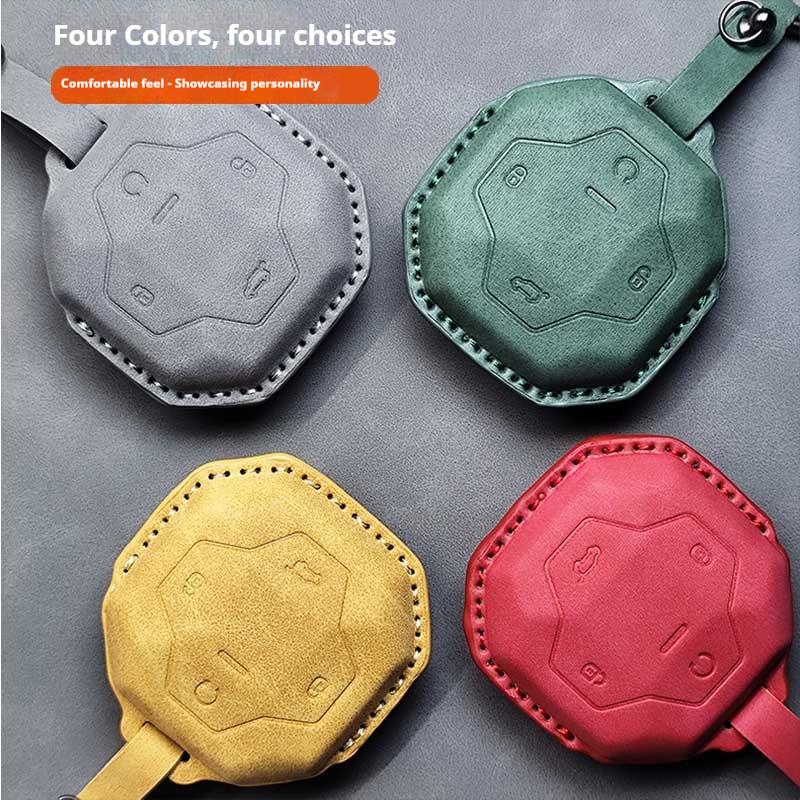Car Key Case Bag Remote Control Protection Cover For Chery Jetour T2 Traveler Fob 4 Buttons Buckle Durable Accessories