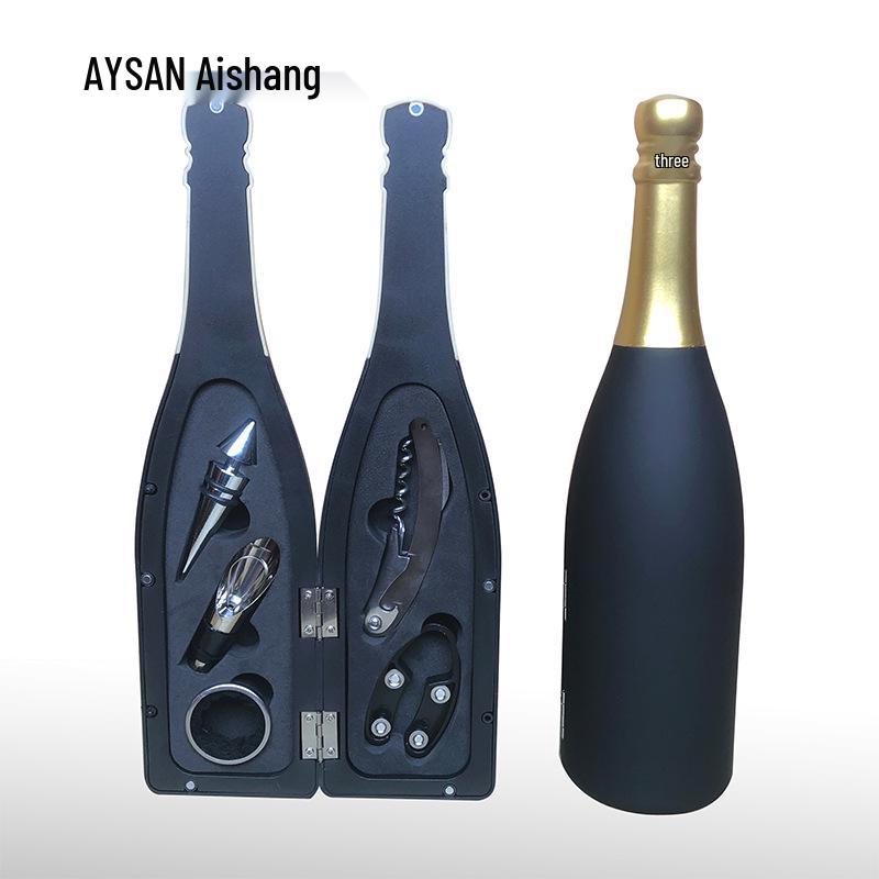 5-Piece Stainless Steel Red Wine Opener Set with Gift Box