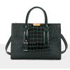 Luxury Crocodile Pattern Shoulder Crossbody Bag Women Large Capacity Handbag Tote Bag Fashionable Versatile Handbag for Work