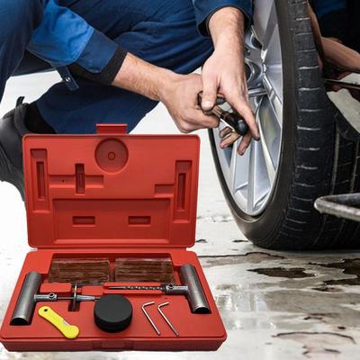 Tire Repair Kit Tire Kit Repair For Car 37Piece Portable Gear Puller Removal Accessories For Auto Truck Bike Mower Lawn Bicycles