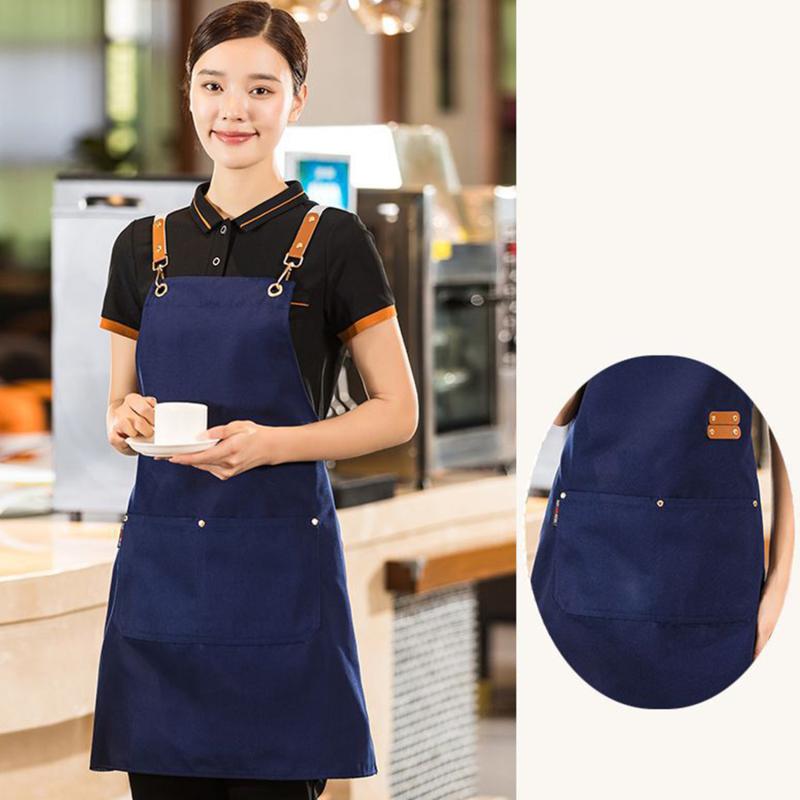 Professional Kitchen Apron Waterproof/Stain Resistant Multifunctional High Quality Canvas Catering Waiter Apron