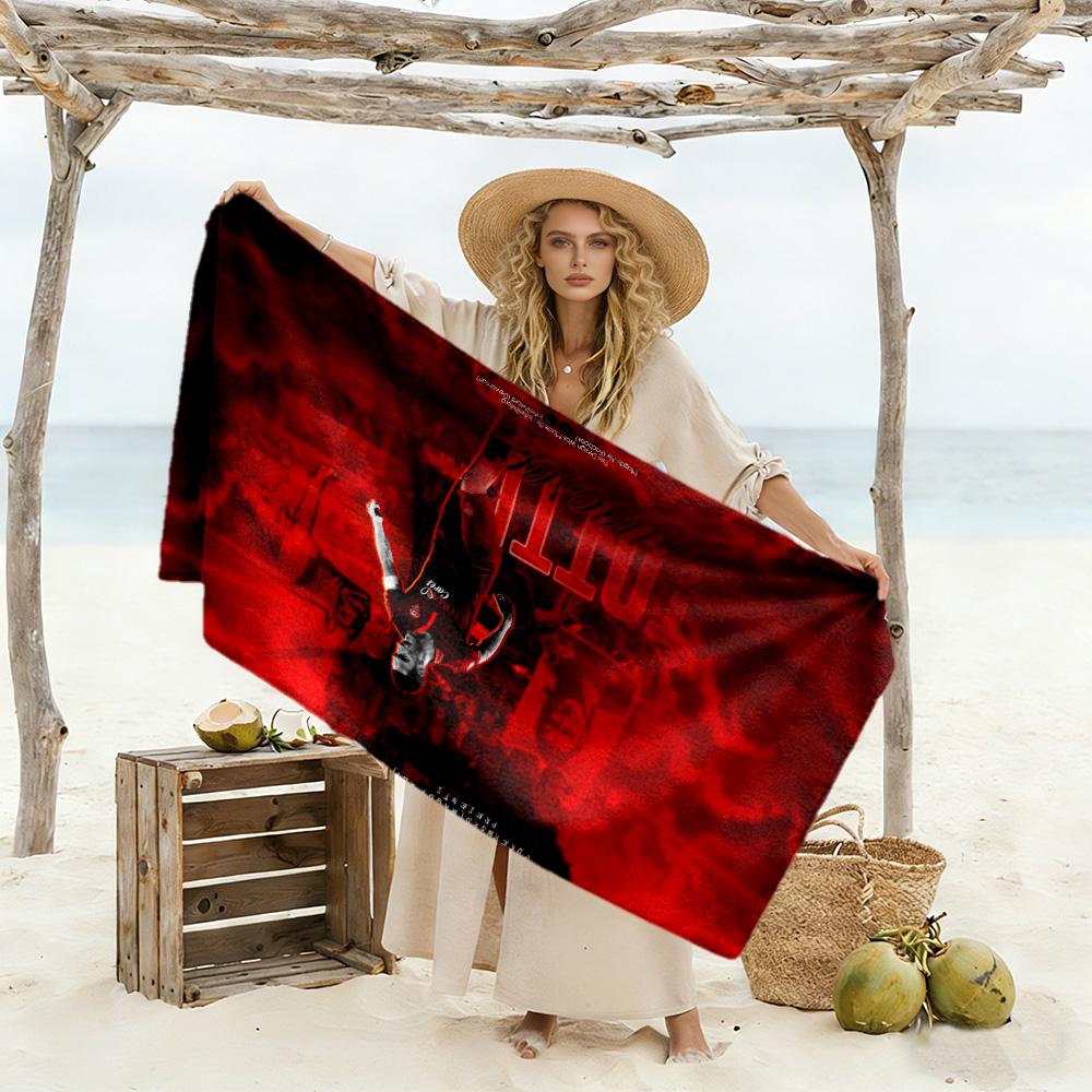Urban Art Exhibition Beach Towel Super Soft & Absorbent Comfortable Lightweight Portable for Swimming,Beach,Camping, Travel, Beach Accessories,Gym