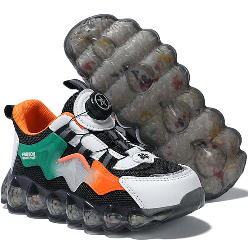 

Кроссовки с сеткой для мальчиков и девочек — дышащие, очень легкие, нескользящие и износостойкие. 38 оранжевый/чёрный