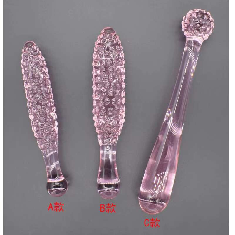 Glass Penis Anal Plug Female Masturbation Simulation Toy Adult Sex Products Men Backyard Beads Sexy Tools For Women Masturbator