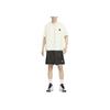 Nike Solid Color Baseball Collar Single-Breasted Loose Short Sleeve Basketball Shirt Men tops Off-White FN3040-133