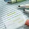 Transparent Pull-Out Sticky Notes for Error Correction and Office Use