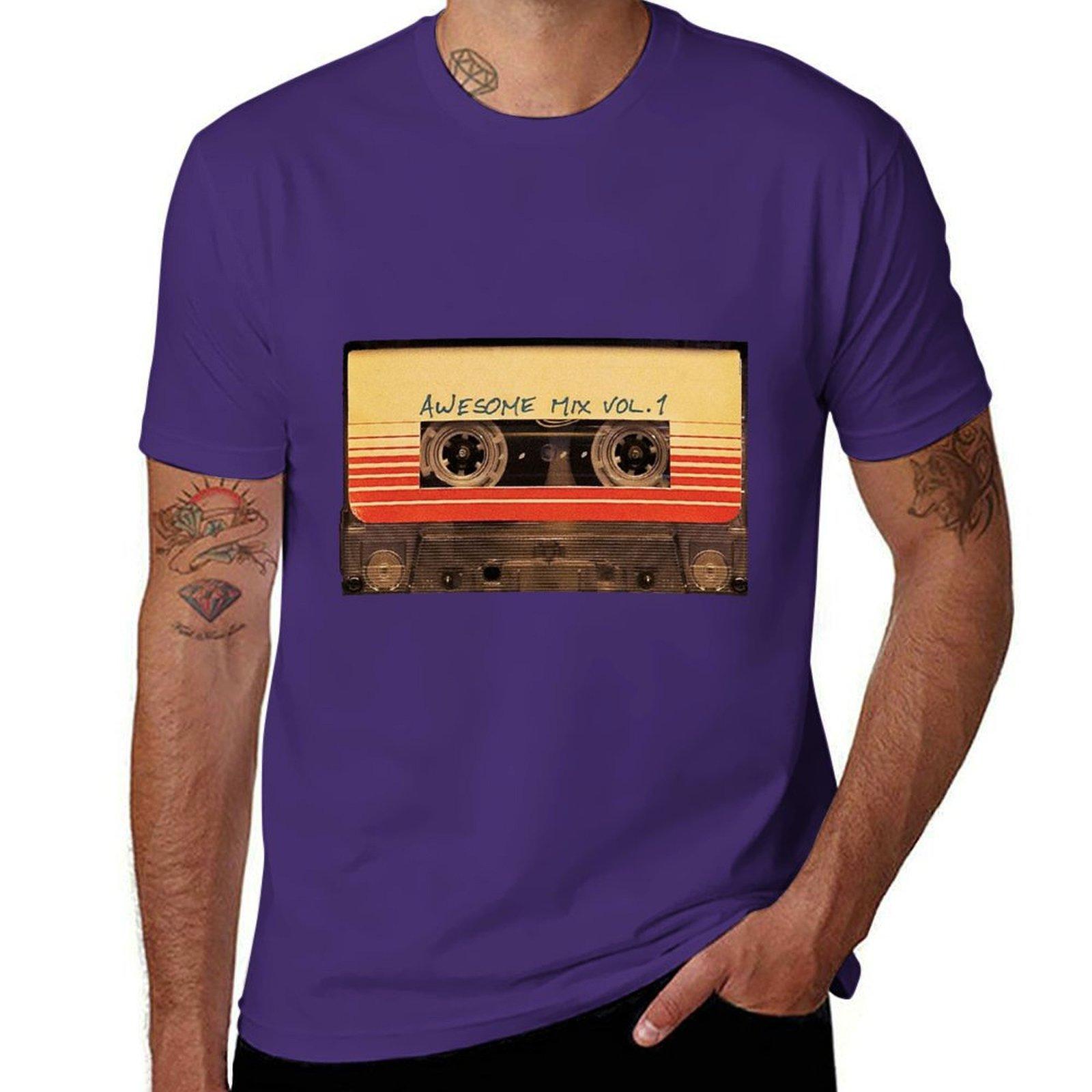 GUOYAN TOP Awesome Mix Vol.1 - Guardians of the Galaxy T-shirt sneldrogend blanco jongens wit sportfans t-shirt voor heren 3XL