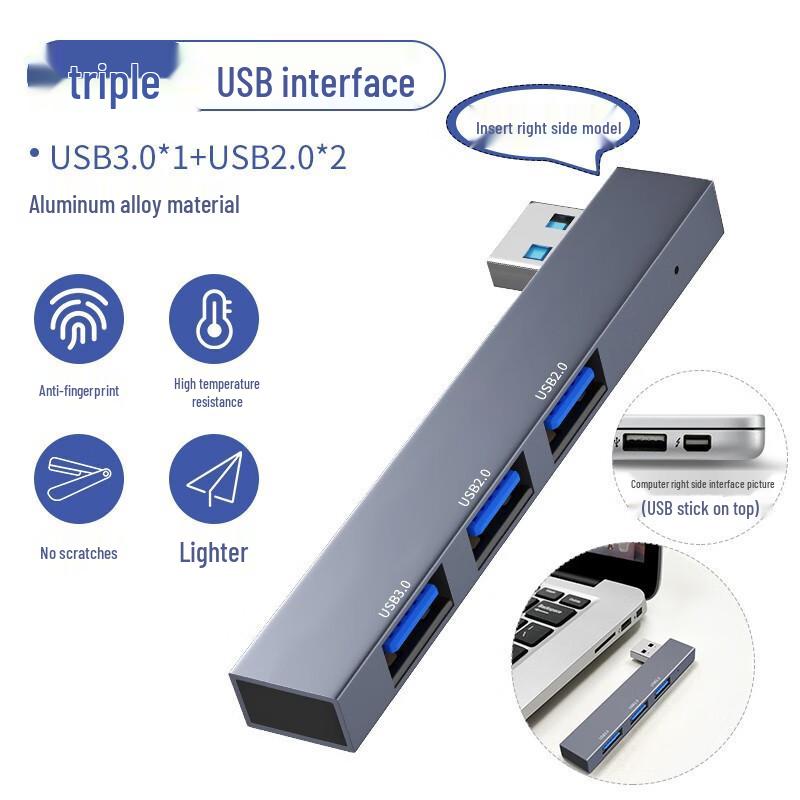 Universal USB-C Wireless Direct Plug-In Hub and Converter with USB 3.0