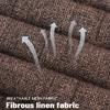 Universal Flax Linen Auto Seat Case Front Rear Non Slide All Season Automotive Protector Mat Pad Keep Warm Universal Fit Truck Suv Van