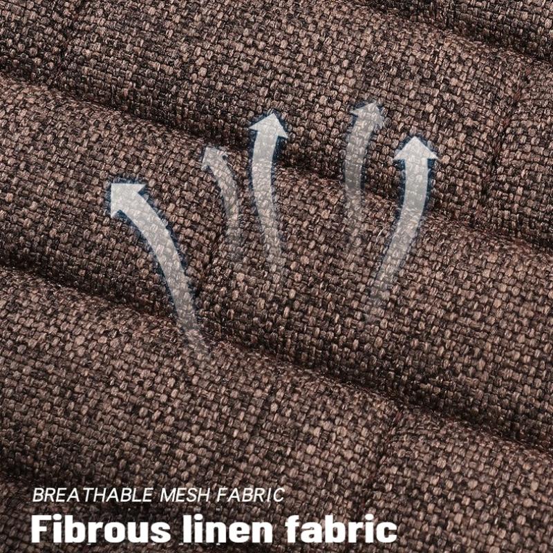 Universal Flax Linen Auto Seat Case Front Rear Non Slide All Season Automotive Protector Mat Pad Keep Warm Universal Fit Truck Suv Van