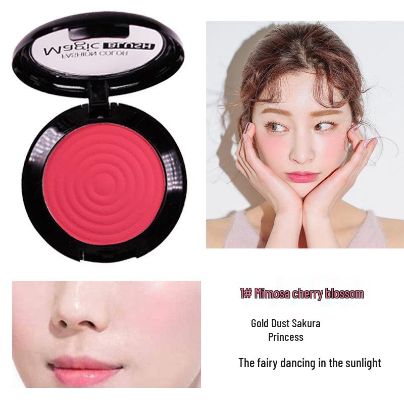 Ashareya Ethereal Fairy Blush & Highlighter Palette with Mirror and Brush