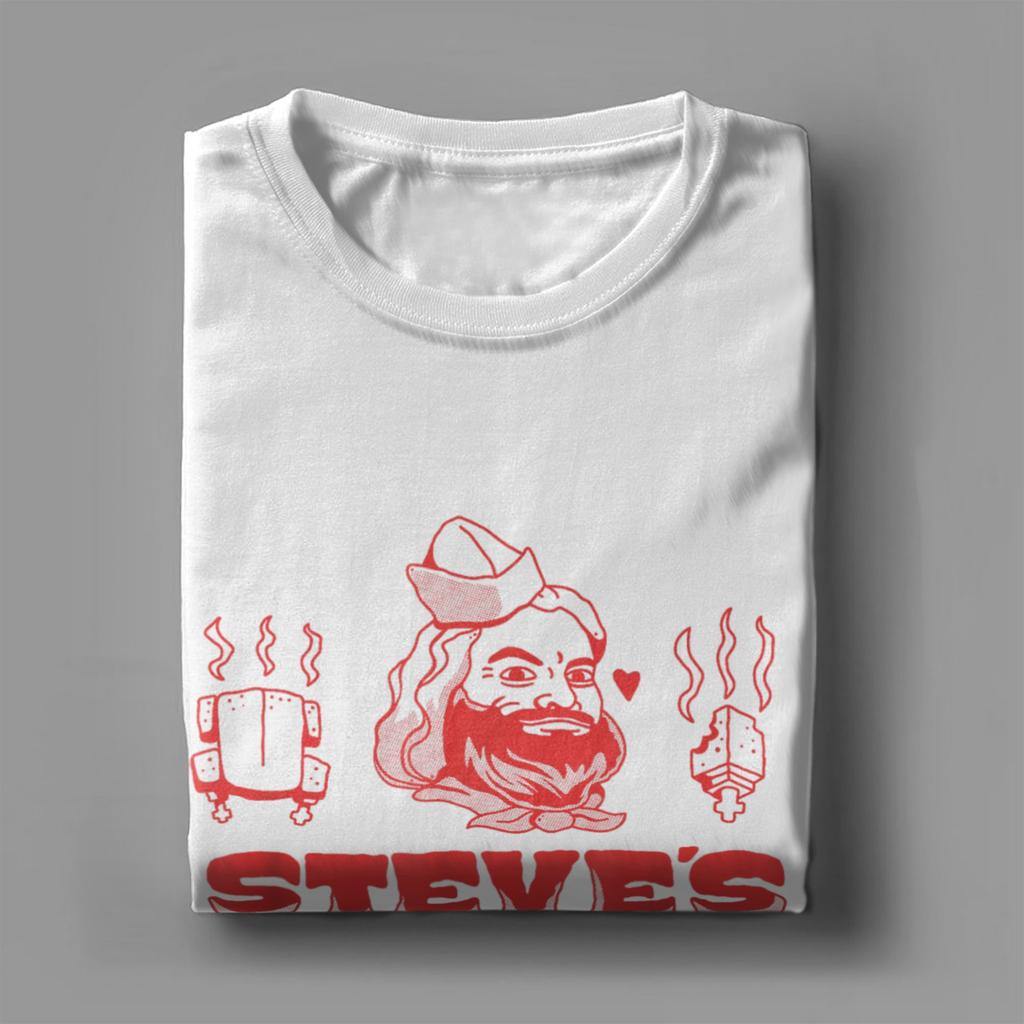 A M Movie Steve's Lava Chicken T-Shirt Men Restaurant Logo Funny Cotton Tee Shirt O Neck Short Sleeve T Shirt 4XL 5XL 6XL Tops