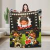 Monchhichis Cartoon Super Warme Decke Flugzeugreisen Plüsch Überwurf Grafische Heimdekoration Flanell Bettdecke Sofa Bettbezug