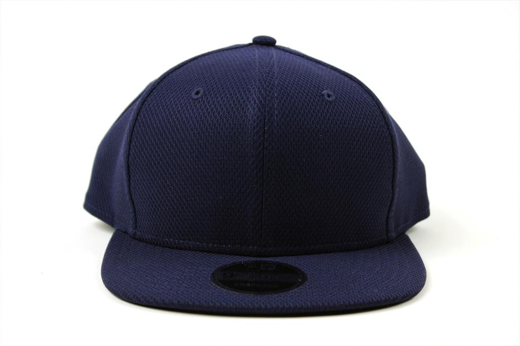 New Era Diamond Era True Navy Snapback Flat Cap for Men and Women