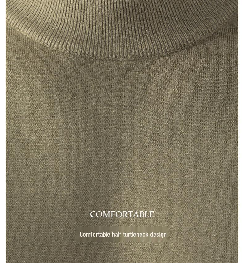 Men's Far-Infrared Self-Heating Sheep Modal Knitwear: Skin-Friendly, Anti-Pilling, Long-Sleeved Sweater for Autumn and Winter