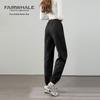 Mark Fairwhale Women's High-Waist Drawstring Cuffed Sweatpants