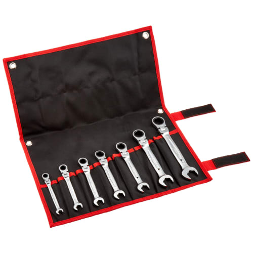 TONE Swing Quick Ratchet Box Wrench Set RMFQ700 Black Contents: 7 Items