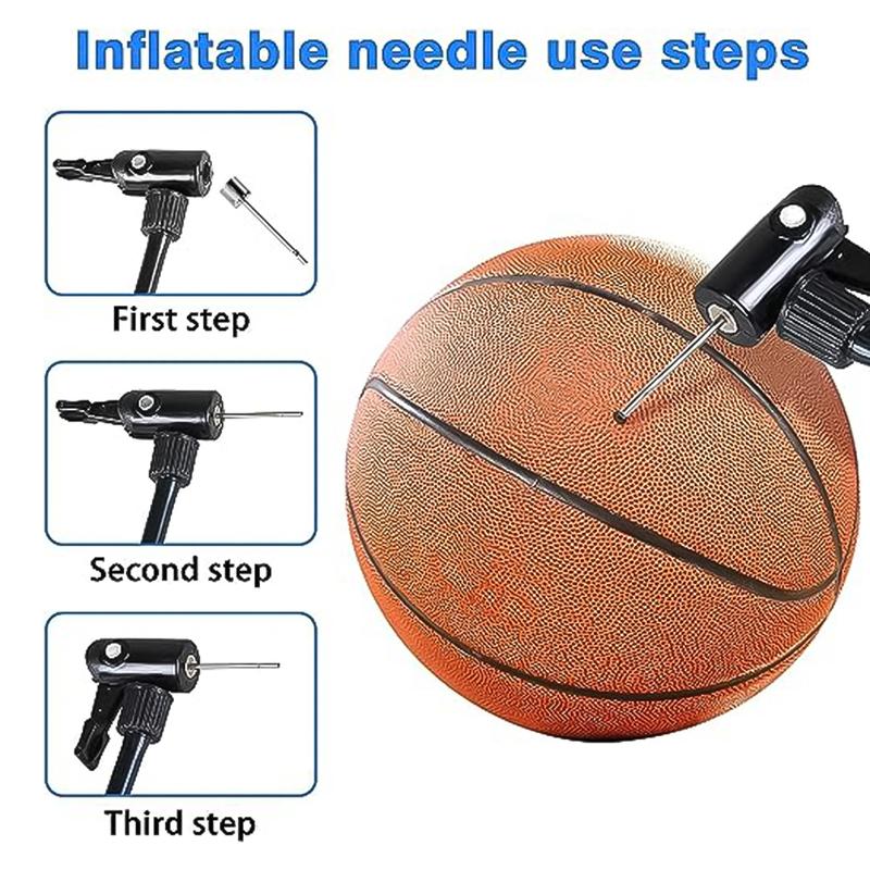 100 PCS Sport Ball Inflating Pump Needle Pump Adapter Basketball Valve Pump Stainless Steel Pump Pin Bicycle Spare Parts