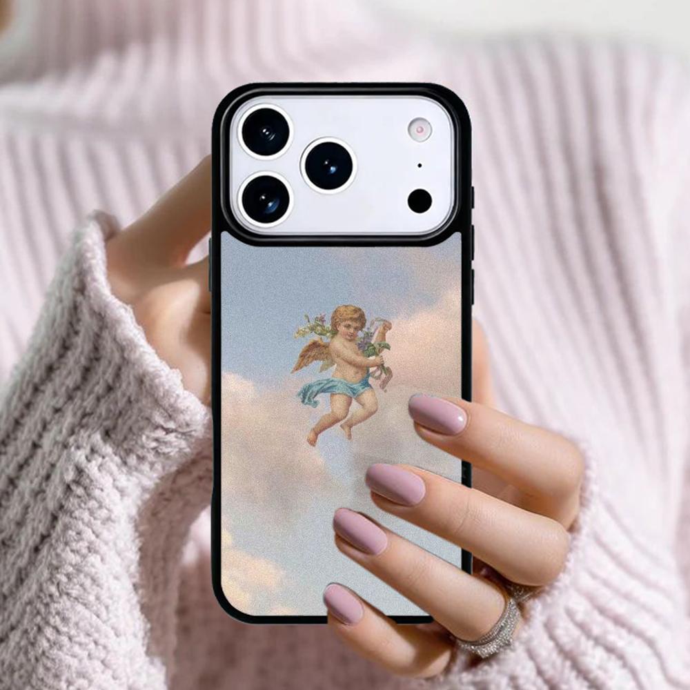 Baby Angels Aesthetic Phone Case For Apple iPhone 17 Air 16E 15 14 Plus 13 12 11 Pro Max Mini Funda Cover