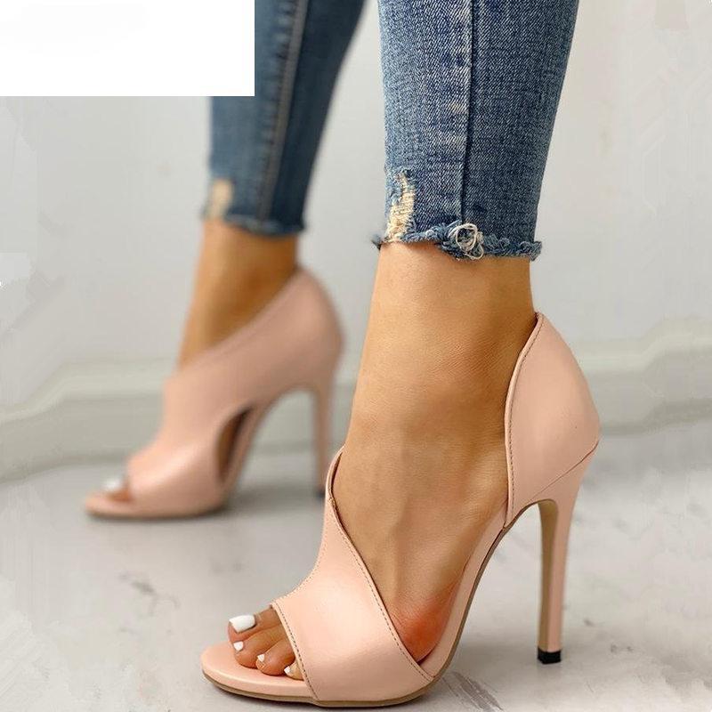 Nové Boty Sexy Vysoké podpatky Dámské Večírek Jehly a Zvětšovače Dámské Stříbrné Svatební Hadí Potisk Zapatos Duté Dámské Sandály