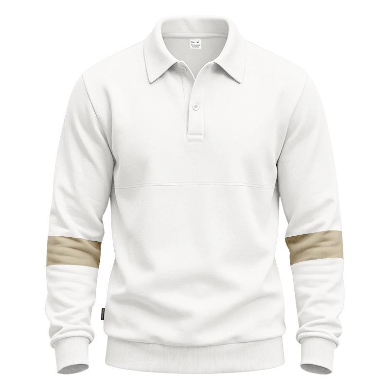 Men S Loose Casual Turn Down Collar Button Polo Shirt For Commute