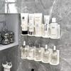 1/2 Pieces Wall Mounted Spice Jar Holder Adjustable Spice Rack Organizer Make Up Rack for Improve Your Kitchen Efficiency