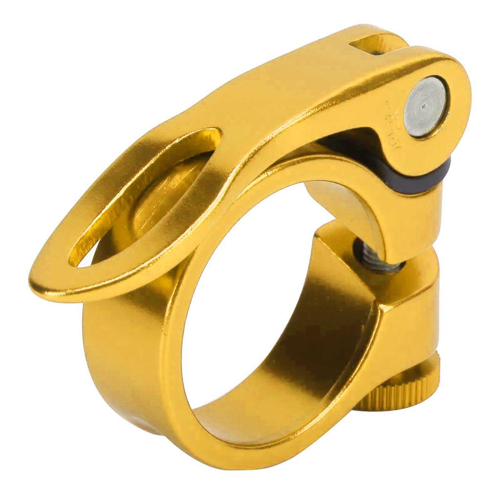 34.9mm Durable Bicycle Quick Release Seatposts Clamp Aluminum Alloy Seat Tube ClampGolden
