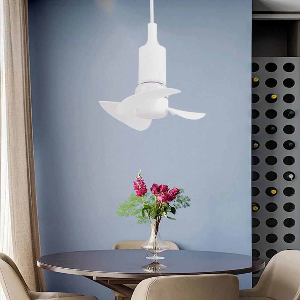 Table Fan Mini Fan 10W E27 Ceiling FansCeiling Indoor Bedroom Kitchen Dormitory Living Room Study Chandelier Cooling Fan