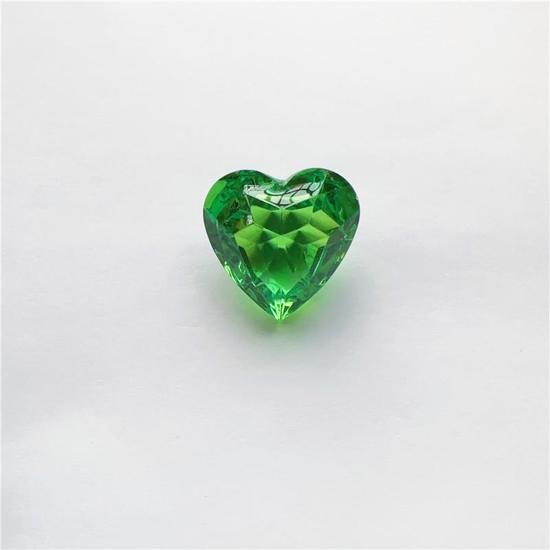 Clear Acrylic Heart-Shaped Gem Toy for Kids