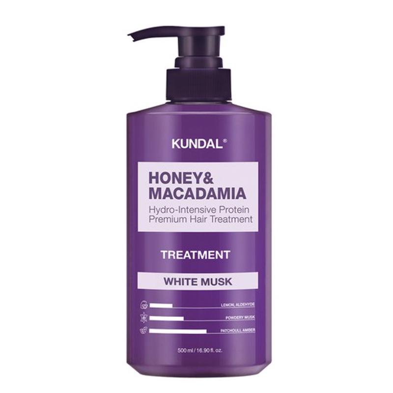 KUNDAL Honey & Macadamia Hair Treatment 500ml (Baby Powder / Ylang Ylang / White Musk)