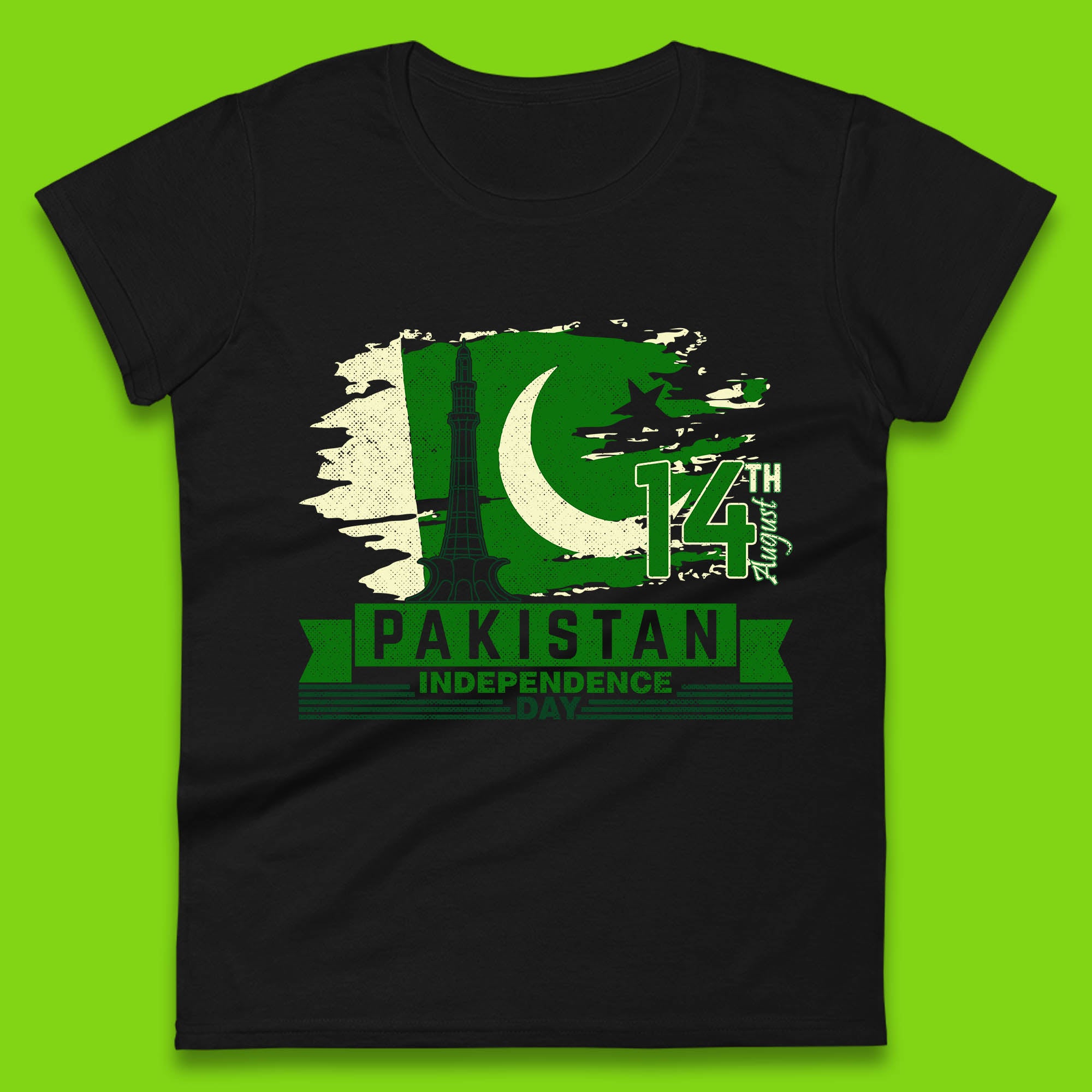 14th August Pakistan Independence Day Pakistan Day Womens Tee T Shirt Mens Tops Unisex Top 4XL