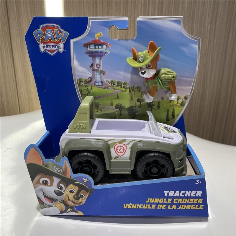 10kinds Genuine Paw Patrol Everest Ryder Rex Skye Chase Rocky Zuma Vehicle with Collectible Figure Birthday Gift Children Toy