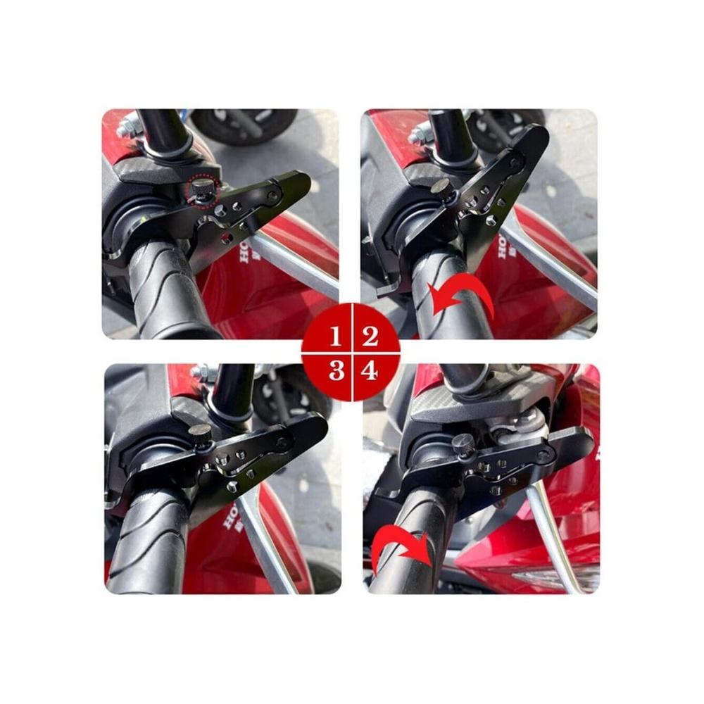 Motorcycle Cruise Control Throttle Lock Assist Aluminum Wrist and Hand Grip Lock Clamp with Silicone Ring Protect Throttle Grip Throttle Control Syst
