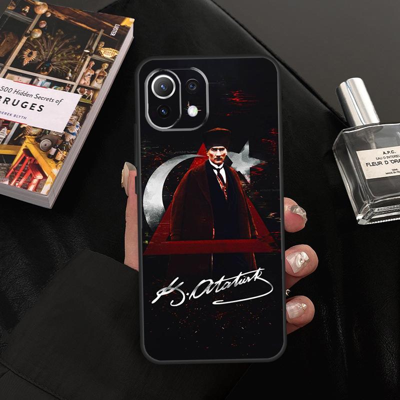 Turkey Mustafa Kemal Ataturk Case For Xiaomi 15 14 13 Ultra 11T 12T 13T 14T Pro POCO X7 Pro X3 X5 X6 F5 F6 M6 Pro Cover